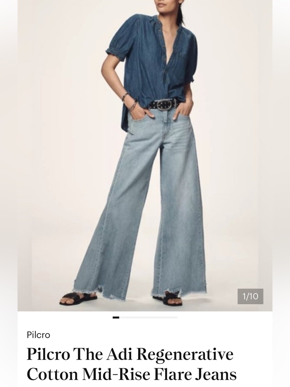 Pilcro Anthropologie Adi Wide-Leg Jean size 26